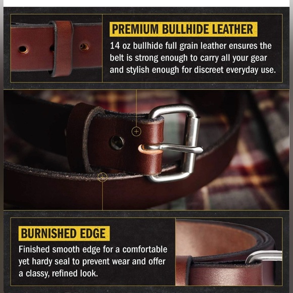 Relentless Tactical The Ultimate Gun Belt | Made in USA | Concealed Carry Belt - Picture 7 of 9